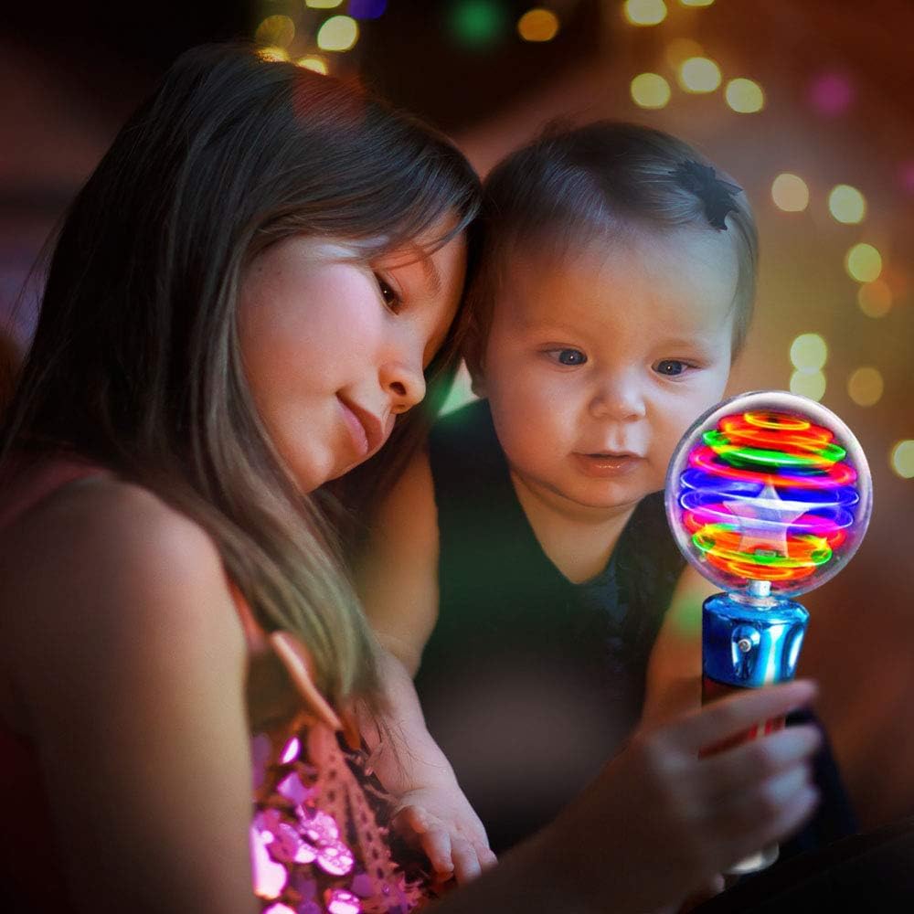 ArtCreativity Spinning Light Up Toy Magic Ball, Autism Sensory Kids Gift