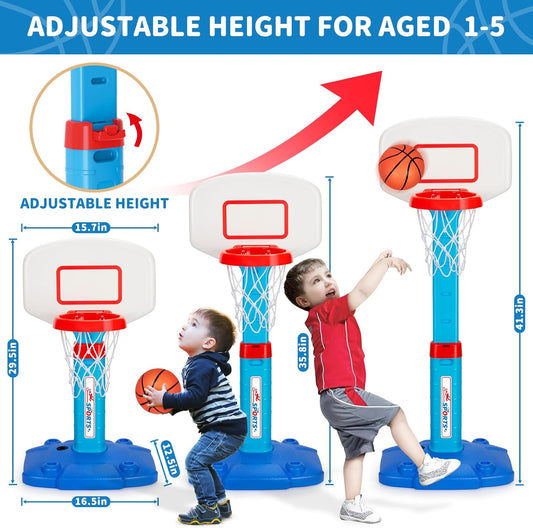 Toddler Basketball Hoop, Kids Toys Basketball Hoops for Indoor Outdoor Play