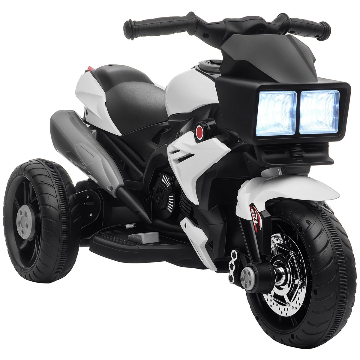 Aosom 6V Kids Motorcycle Toddler Ride-on Toy 3-Wheel Music Horn Blue