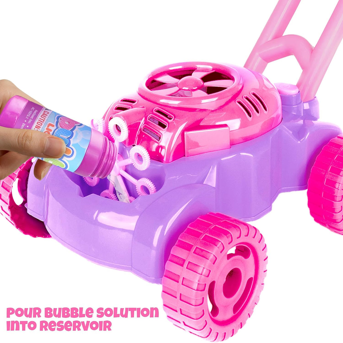 ArtCreativity Bubble Lawn Mower for Toddlers 1-3, Bubble Machine for 1-Year-Old Girl Gifts, Toddler Outdoor Toys for 2-Year-Old Girl Birthday Gift, Push Summer Gardening Toys for Toddlers Age 1 2 3 +
