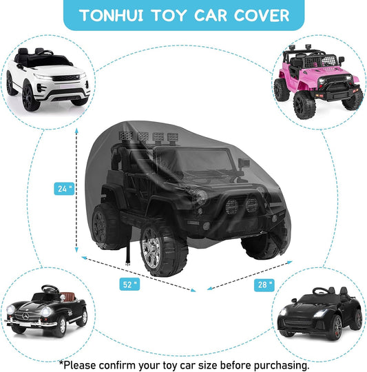 Kids Ride-On Toy Car Cover, Kids Electric Car Cover, 52” x 28” x 24”