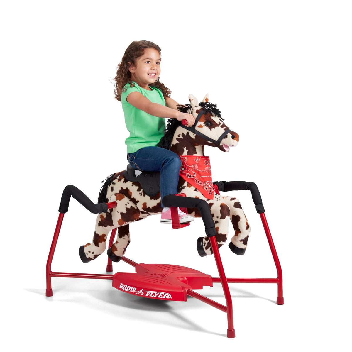 Radio Flyer Chestnut Interactive Riding Horse, for Ages 2-6, Ride On Toys