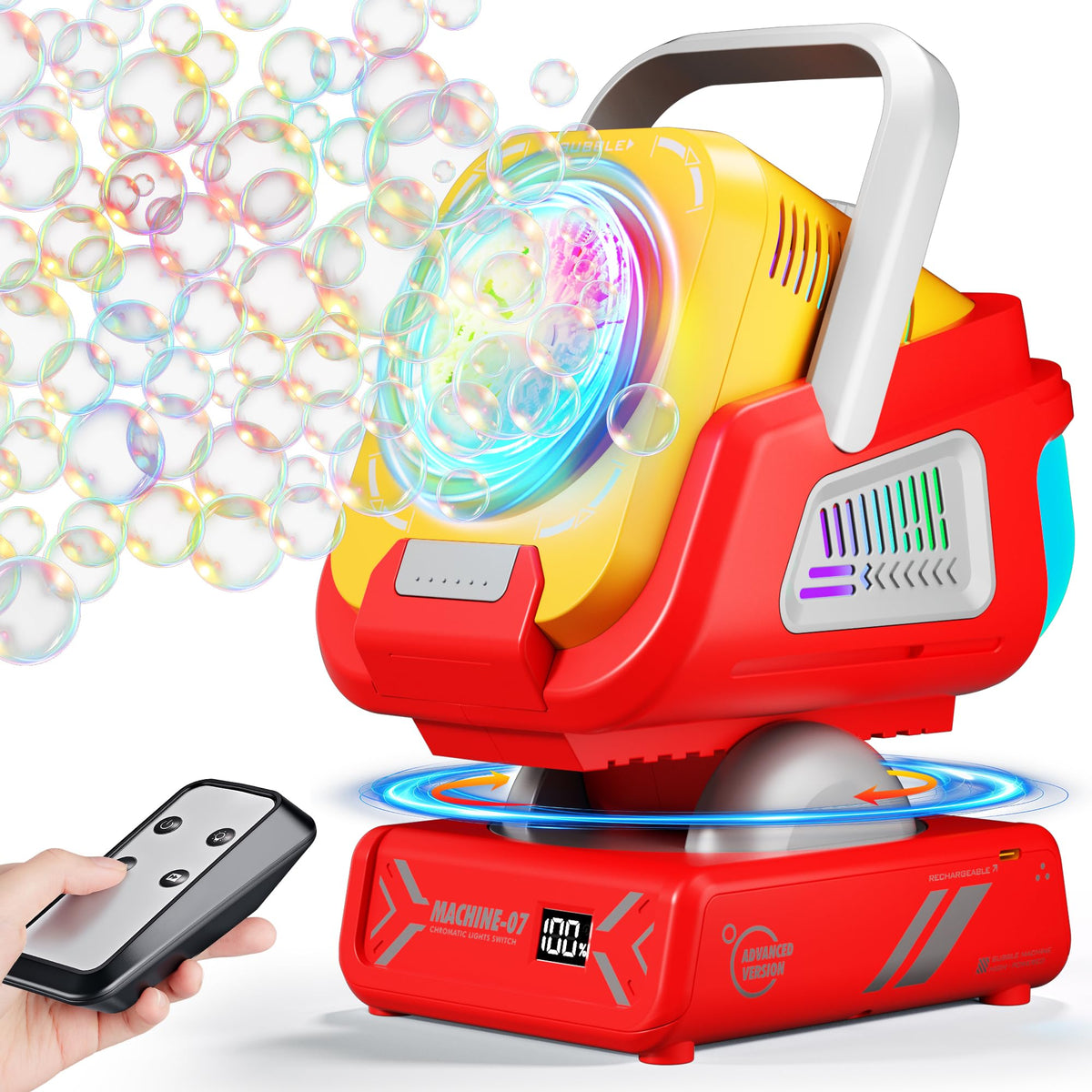 Upgraded Bubble Machine Outdoor Toys for Kids & Wedding Party