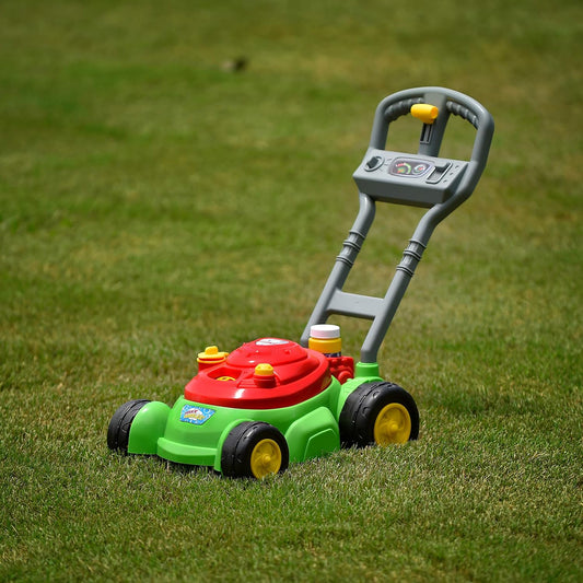 Maxx Bubbles Bubble-N-Go Mower - Bubble Lawn Mower, 4oz Solution - Ages 2-4