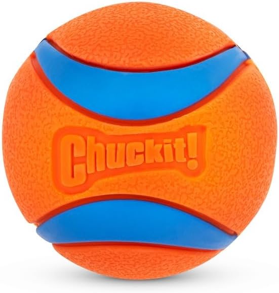 Chuckit! Ultra Ball Dog Toy with Cleaning Bucket, Medium 2.5-in, 8-Pack