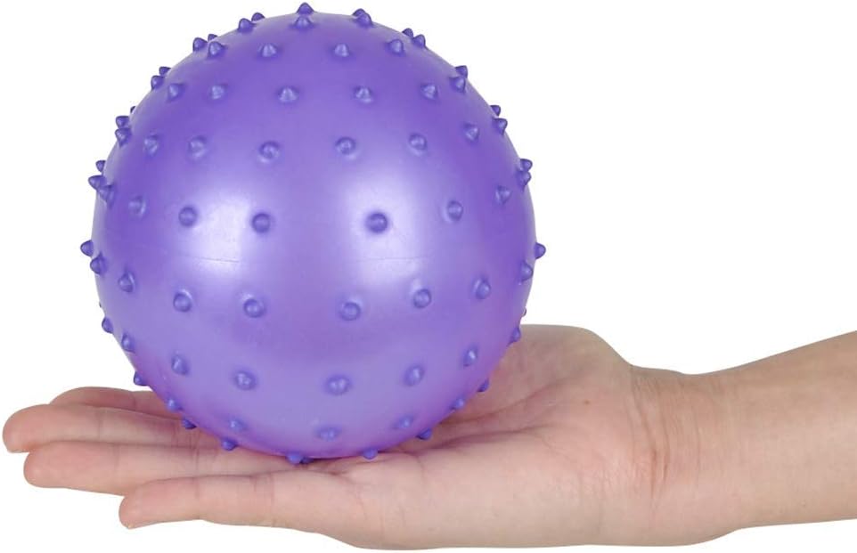 Bedwina 7-Inch Knobby Sensory Balls, Spiky Massage Stress Balls