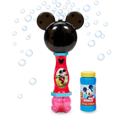 Little Kids Disney Minnie Mouse Light and Sound Musical Bubble Wand, Includes Bubble Solution, Multi (2051)