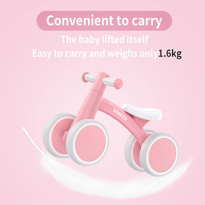 SEREED Baby Balance Bike for 1 Year Old Boy Girl, First Birthday Gift Toy