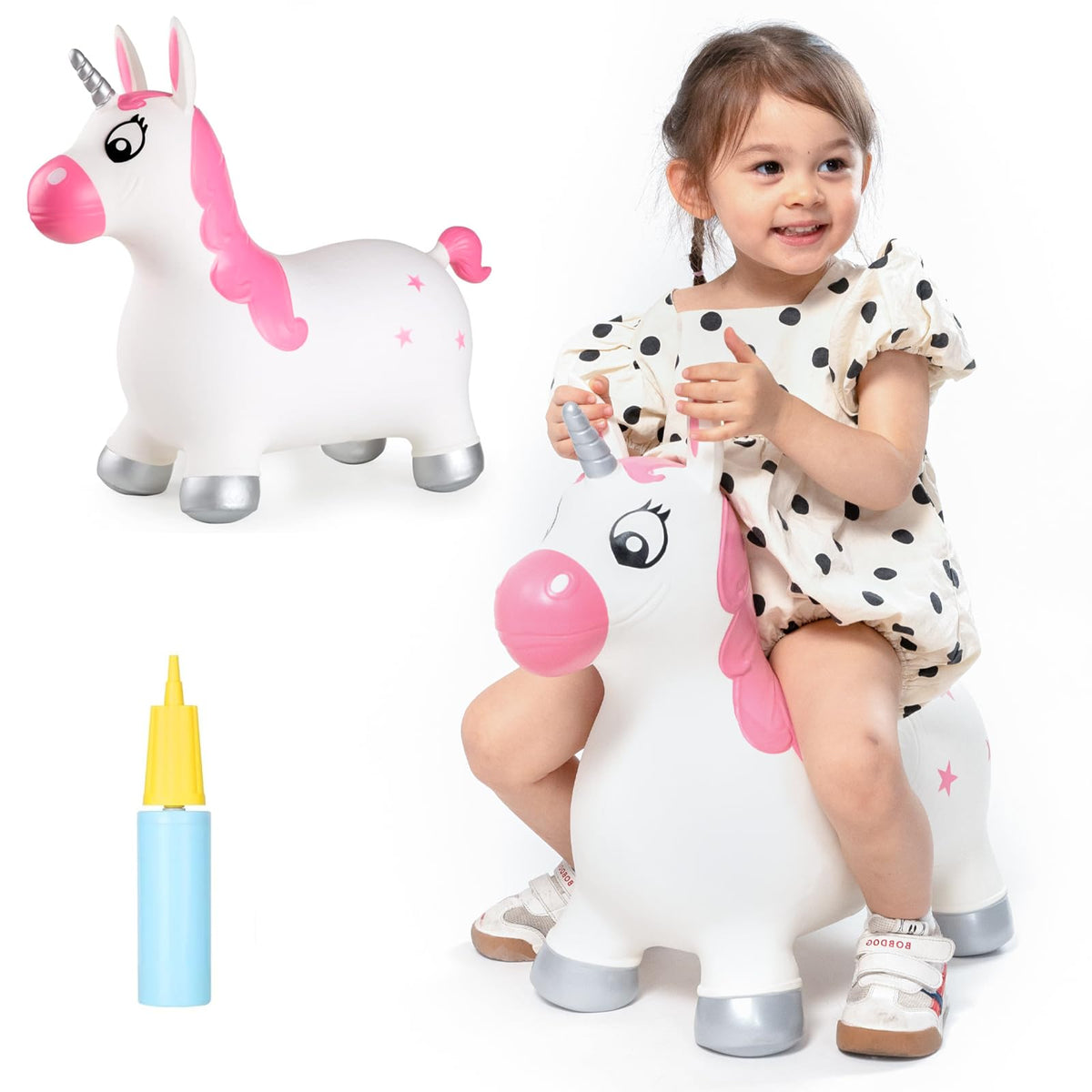 INPANY Bouncy Horse, Dinosaur Hopper Toys for 2-5 Boys, Gifts Toy for Kid