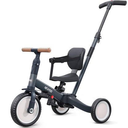 newyoo TR007 5-in-1 Tricycle for Toddlers 1-3, Toddler Bike, Birthday Gift