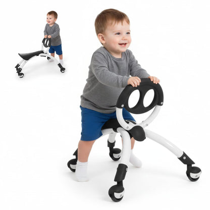 YBIKE Pewi Walking Ride On Toy - from Baby Walker to Toddler Ride On for Ages 9 Months to 3 Years Old, YPIW3, Blue