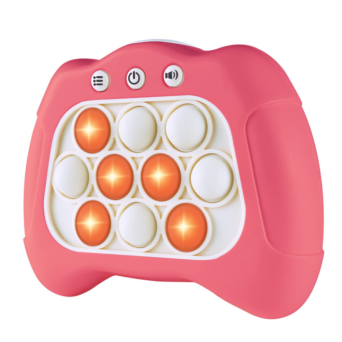 Intoypad Handheld Speed Push Pop Game Fun Sensory Fidget Toy for Kids White