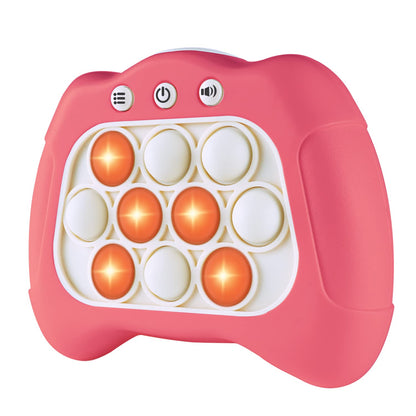 Intoypad Handheld Speed Push Pop Game Fun Sensory Fidget Toy for Kids White