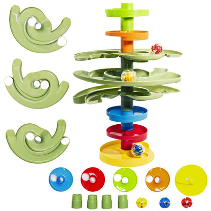 WEofferwhatYOUwant Super Ball Drop Tower - Safe Large Balls Long Ramps 10M+