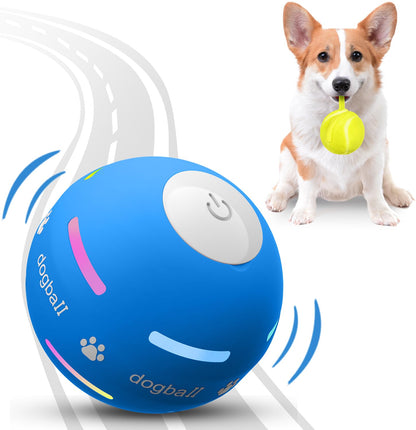 PetDroid Interactive Dog Toys Dog Ball, [Newly Upgraded] Durable Motion Activated Automatic Rolling Ball Toys for/Small/Medium/Large Dogs,USB Rechargeable(Orange)
