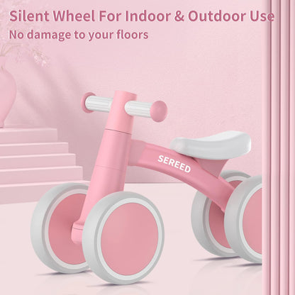 SEREED Baby Balance Bike for 1 Year Old Boy Girl, First Birthday Gift Toy