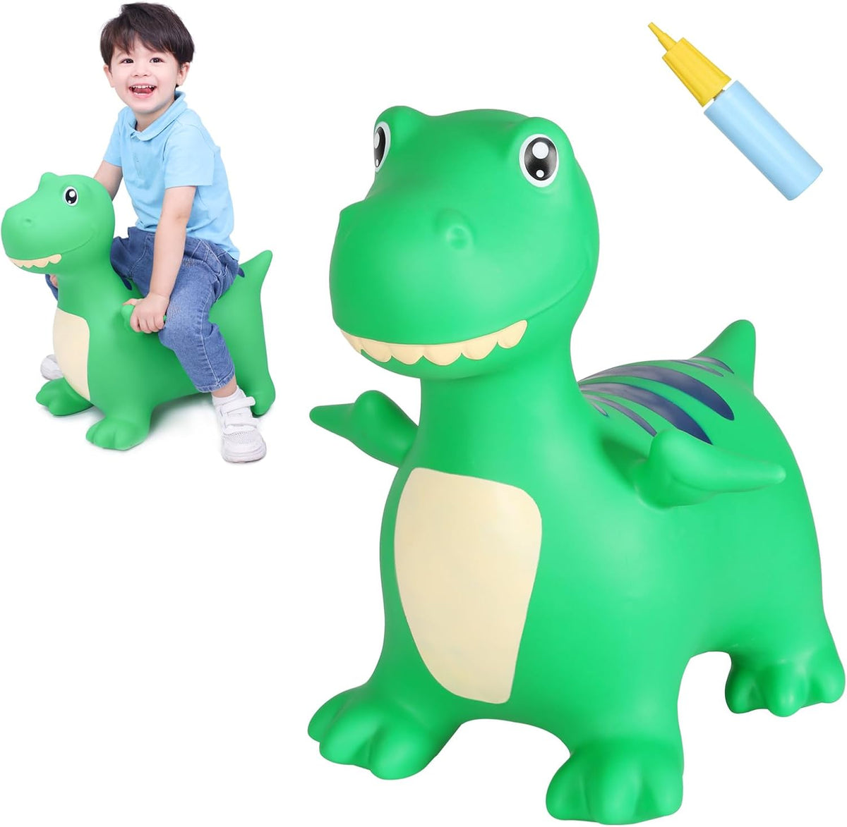 INPANY Bouncy Horse, Dinosaur Hopper Toys for 2-5 Boys, Gifts Toy for Kid