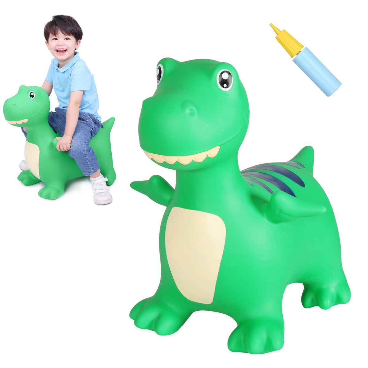 INPANY Bouncy Horse, Dinosaur Hopper Toys for 2-5 Boys, Gifts Toy for Kid