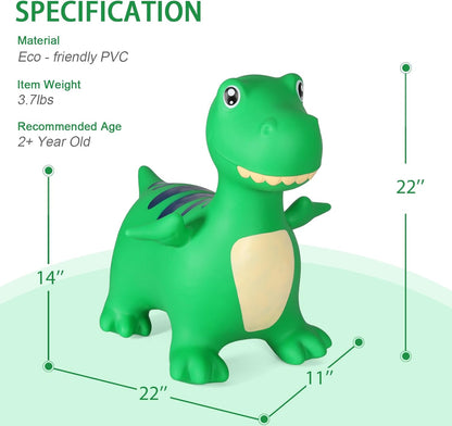 INPANY Bouncy Horse, Dinosaur Hopper Toys for 2-5 Boys, Gifts Toy for Kid