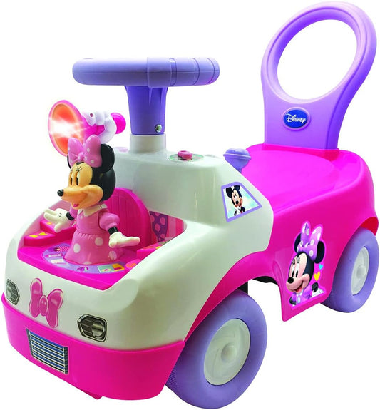Kiddieland Minnie Dancing Ride-On Toy, Interactive Push Car for Ages 2+