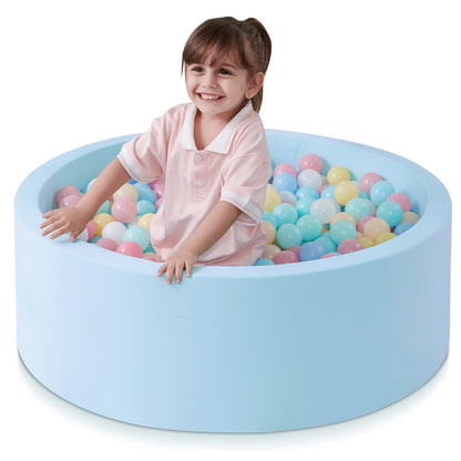 SHJADE Foam Ball Pit, 35.4"x 11.8" Ball Pits for Toddlers-Grey