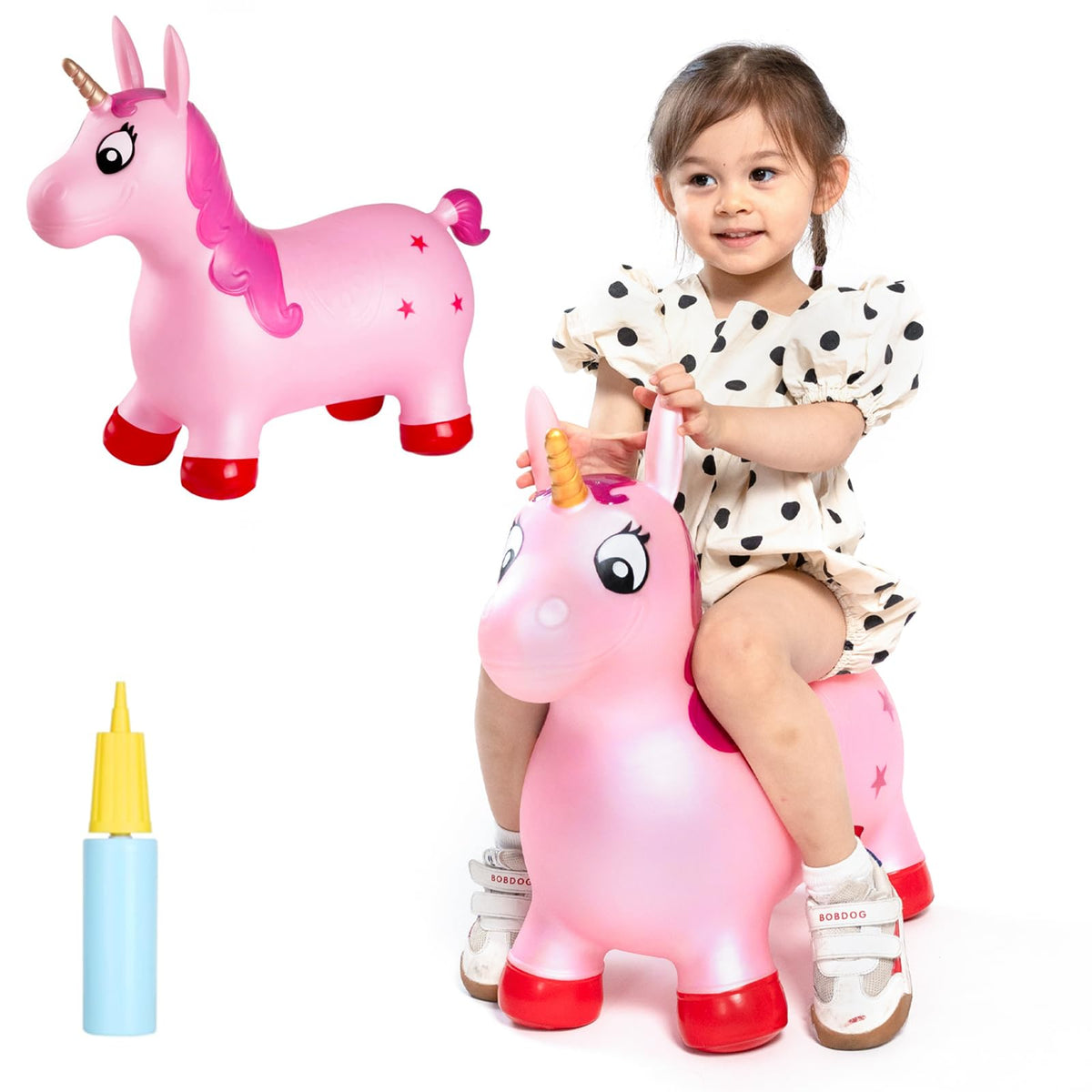 INPANY Bouncy Horse, Dinosaur Hopper Toys for 2-5 Boys, Gifts Toy for Kid