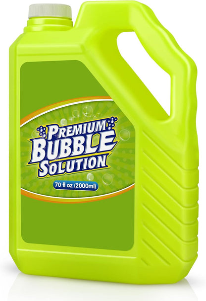 Bubble Solution Refill - 70 OZ Non-Toxic Pre-Mix Refill for Bubble Machine