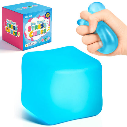 VISCOO 4 Pack Stress Cube,Slow Rising Cube Stress Balls for Adults Kids