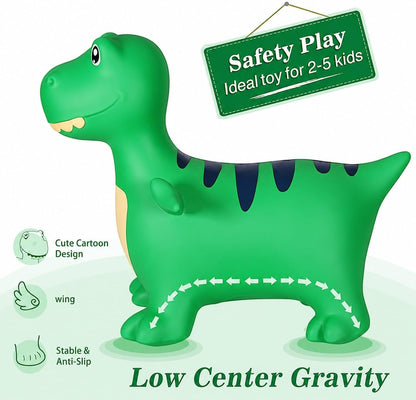 INPANY Bouncy Horse, Dinosaur Hopper Toys for 2-5 Boys, Gifts Toy for Kid