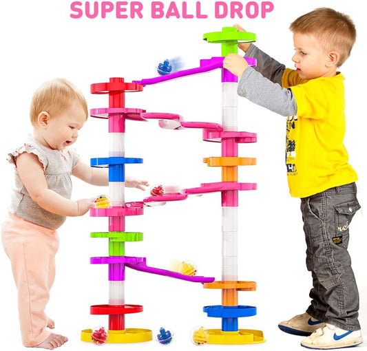 WEofferwhatYOUwant Super Ball Drop Tower - Safe Large Balls Long Ramps 10M+