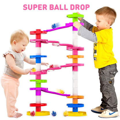 WEofferwhatYOUwant Super Ball Drop Tower - Safe Large Balls Long Ramps 10M+