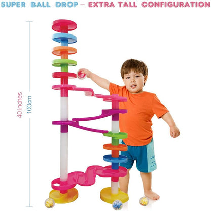 WEofferwhatYOUwant Super Ball Drop Tower - Safe Large Balls Long Ramps 10M+