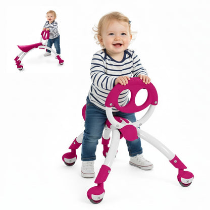 YBIKE Pewi Walking Ride On Toy - from Baby Walker to Toddler Ride On for Ages 9 Months to 3 Years Old, YPIW3, Blue