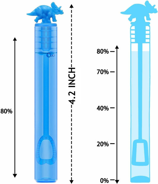 32 Pack Bubble for Kids Party Favors, 8 Style Dinosaur Mini Bubble Wands