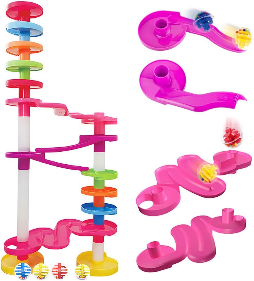 WEofferwhatYOUwant Super Ball Drop Tower - Safe Large Balls Long Ramps 10M+