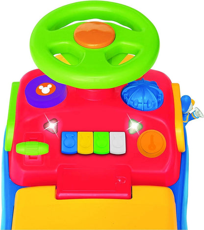 Kiddieland Mickey & Friends Activity Ride-On Car with Lights & Sounds