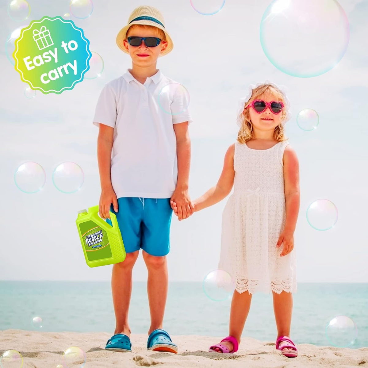 Bubble Solution Refill - 70 OZ Non-Toxic Pre-Mix Refill for Bubble Machine
