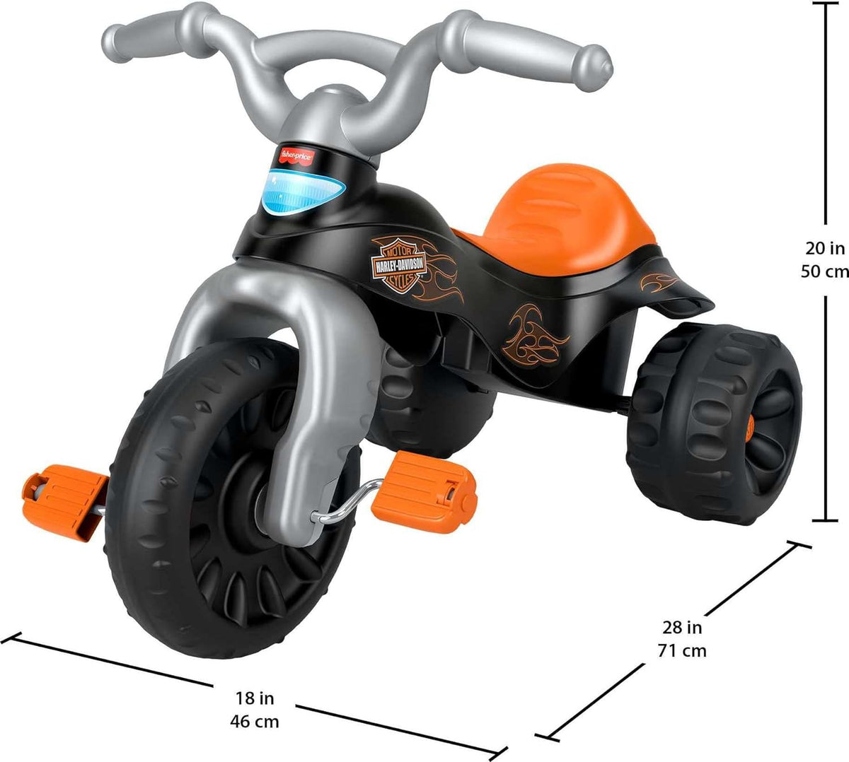 Fisher-Price Harley-Davidson Tough Trike Toddler Toy, Max 55 lb