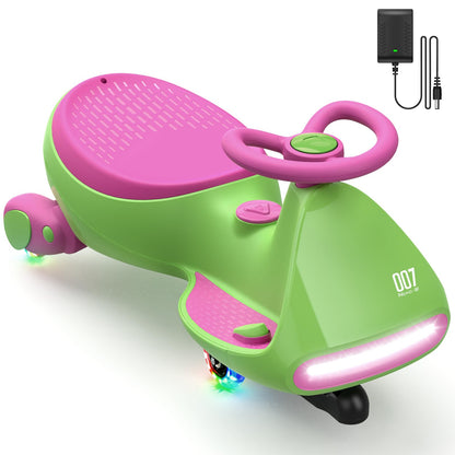 FanttikRide N7 Pro Electric Wiggle Car, Flashing Wheels, for Ages 3+, Blue