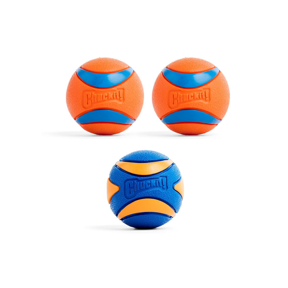 Chuckit! Ultra Ball Dog Toy with Cleaning Bucket, Medium 2.5-in, 8-Pack