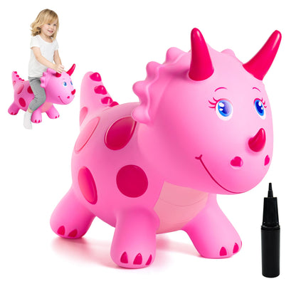ZOOJOY Inflatable Horse Hopping Toy, Ride-on Bouncy Animal for Toddler 18M+