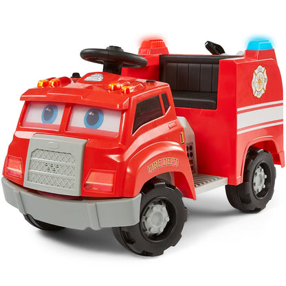 Kid Trax Real Rigs Toddler Recycling Truck Interactive Ride On Toy, Kids Ages 1.5-4 Years, 6 Volt Battery and Charger, Sound Effects, 9 Recycling Accessories Included,Green