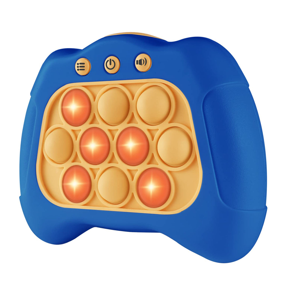 Intoypad Handheld Speed Push Pop Game Fun Sensory Fidget Toy for Kids White