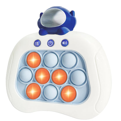 Intoypad Handheld Speed Push Pop Game Fun Sensory Fidget Toy for Kids White