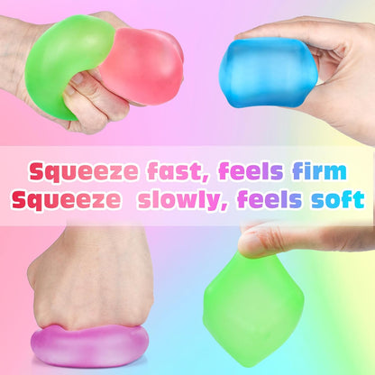 VISCOO 4 Pack Stress Cube,Slow Rising Cube Stress Balls for Adults Kids