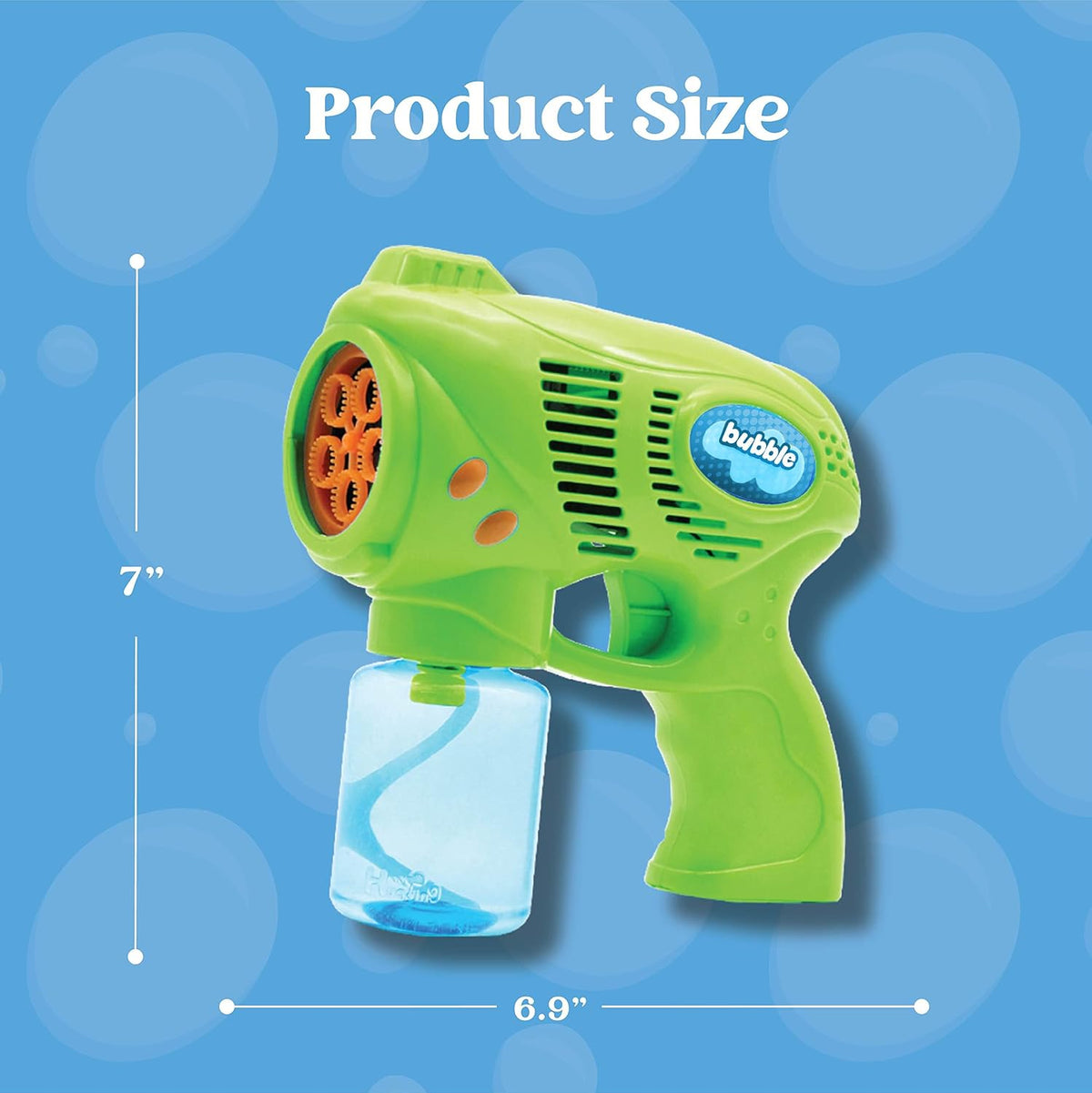 JOYIN 2 Kids Bubble Gun with 2 Bottles Refill Solution, Bubble Machine Gun for Toddlers Kids 4-8, Party Favors, Summer Toy, Outdoors, Easter, Birthday Gift
