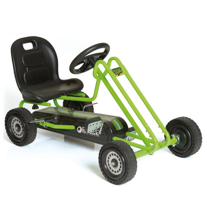 hauck Kids Pedal Go Kart, 4 Wheel Bike Cart, Ride for Ages 4-8, Pink