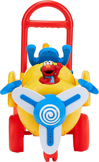 Kiddieland Sesame Street Elmo's Activity Plane Ride-On, Lights & Sounds