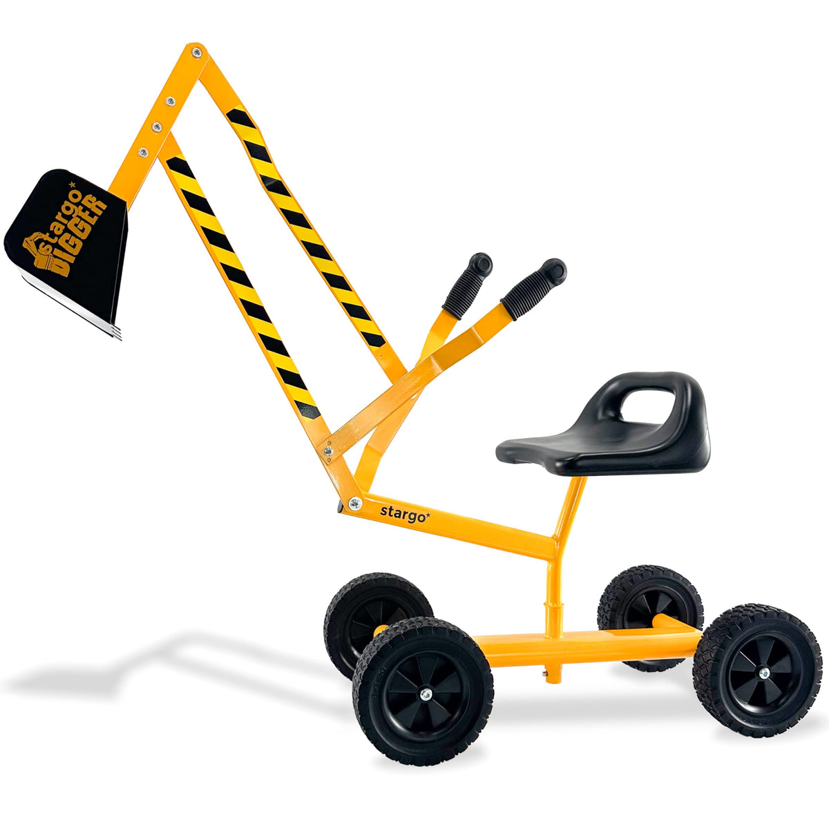 stargo - Steel Kids Excavator Ride on Toy Sand Digger for Kids rotates 360