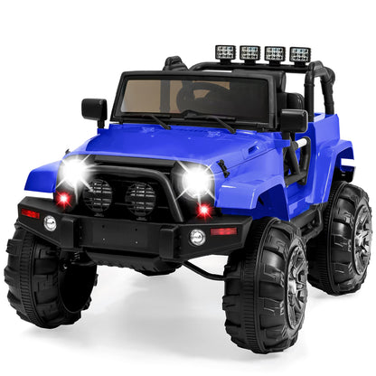 Best Choice Products Jumbo 12V Kids Electric Vehicle Toy Ride On Car with Parent Remote Control for Toddlers, Seat Harness, 65 lb Weight Capacity, Spring Suspension, 3.7 MPH Max Speed - Light Blue